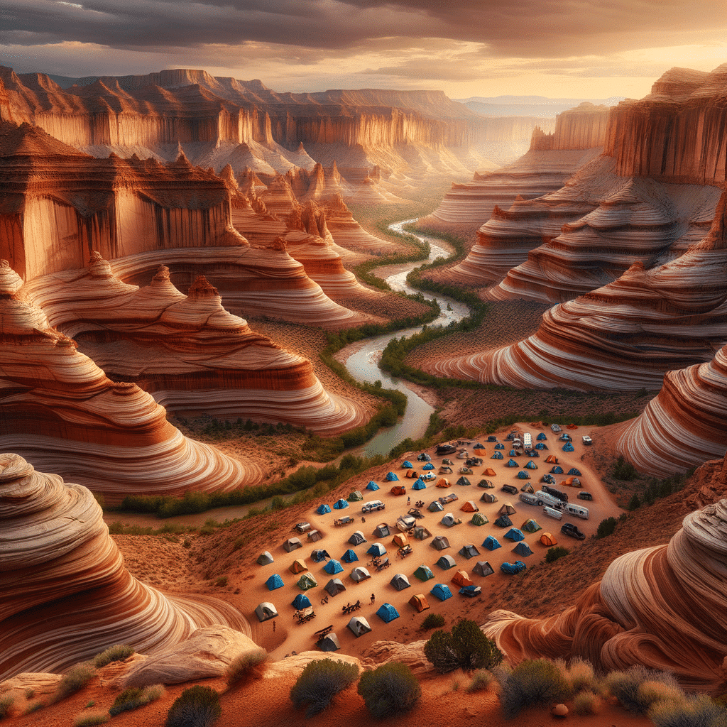 The most beautiful campground ever nestled in the canyons of the grand staircase escalante monument in utah